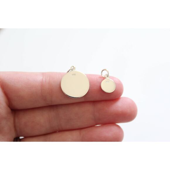 Sterling Silver Big and Small Dandelion Charm Set, Dandelion Charm Set - Picture 2 of 3